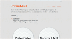 Desktop Screenshot of cervejariagaliza.com