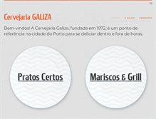 Tablet Screenshot of cervejariagaliza.com